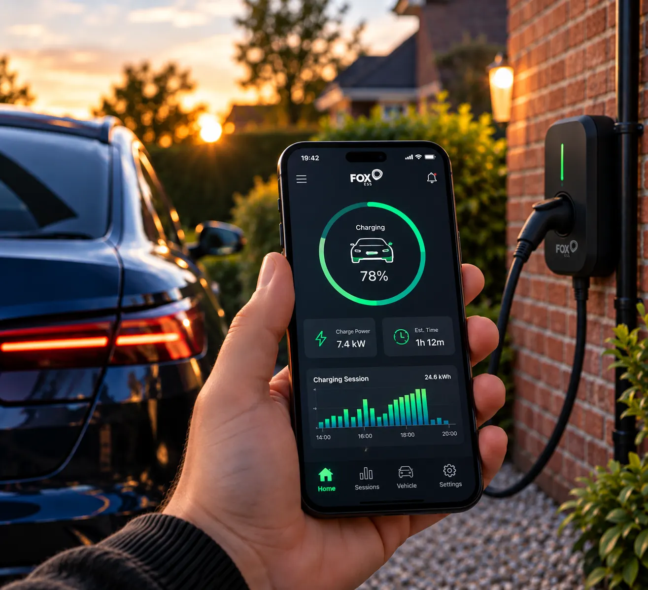 EV charging with a smart app